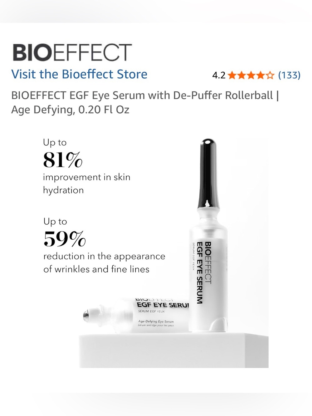 NWT BIOEFFECT Eye Care Set
Neiman Marcus Exclusive
NEW SEALED EGF Serum